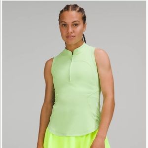 Lululemon Front Zip Mock-Neck Tennis Tank Top